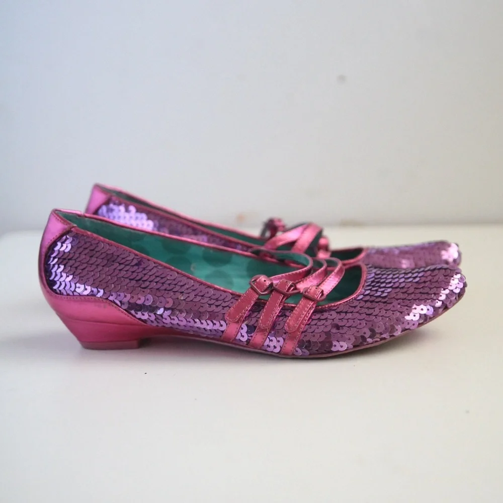 Irregular Choice Fuchsia glitter size 8 - Picture 3 of 8